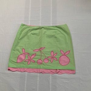 LILLY PULITZER Fruits and Flowers Skirt, 12